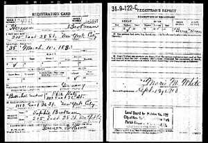 Herman Brotman World War I Draft Registration