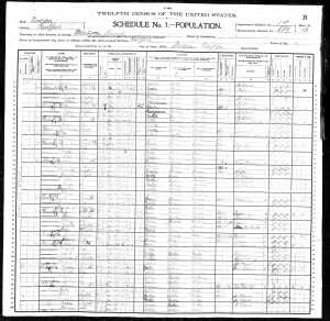 1900 US Census Report for Max and Sophie Brotman