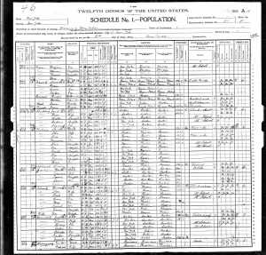 Gustave Rosenzweig and family 1900 census