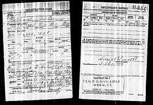 Nathan Mintz draft registration 1917