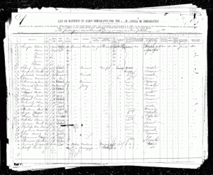 Strul Strulovici ship manifest 