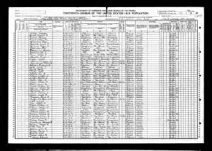 Gustave Rosenzweig and family 1910 census