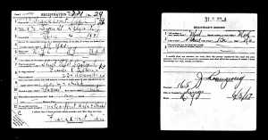Frank Elkin World War I draft registration