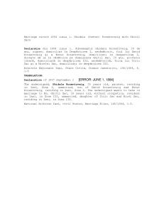 translation of marriage record