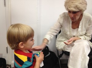 My mother with Nate 2012