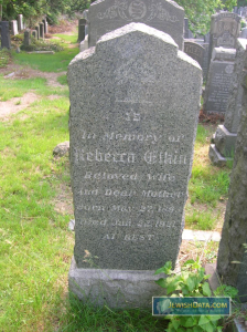 Rebecca Elkin's headstone