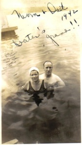 Joe and Sadie in Lake 1942