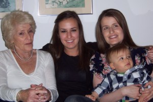 My mother and my daughters and grandson 