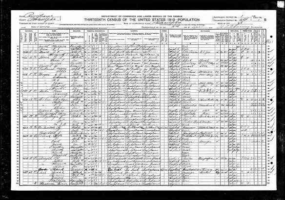 Abraham Cohen 1910 census