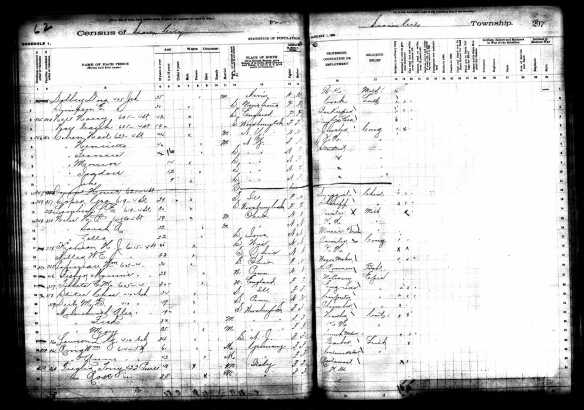 Hart Cohen and family 1895 Iowa census