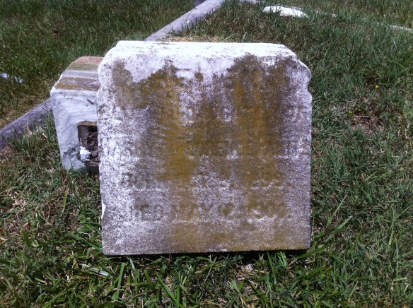 Headstone for Helen Panitz October 2, 1899 to May 12, 1900