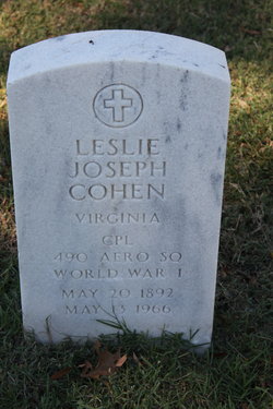 Leslie Joseph Cohen headstone