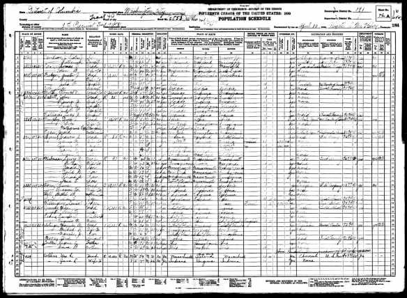Maurice Selinger and family 1930 census