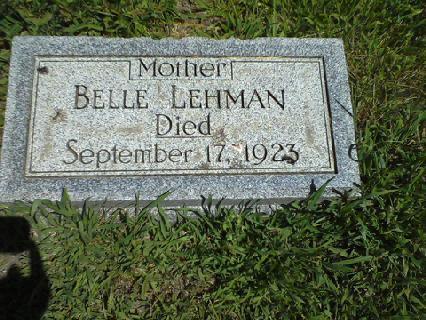 Belle Lehman Cohen headstone