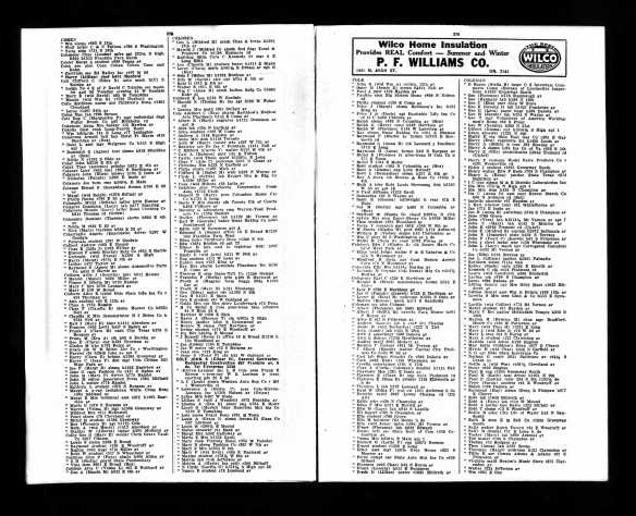 Coles on the 1935 Columbus, Ohio directory