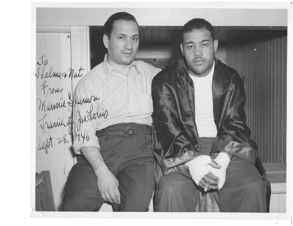 Manny Seamon and Joe Louis