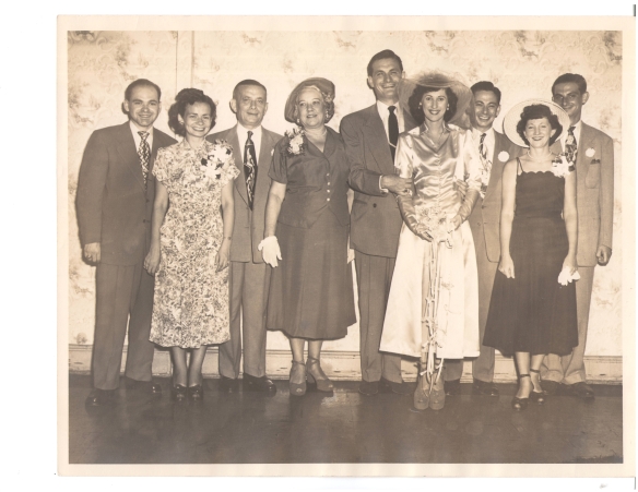 Wedding of Paul Seamon and Marilyn Tobetsky 1949