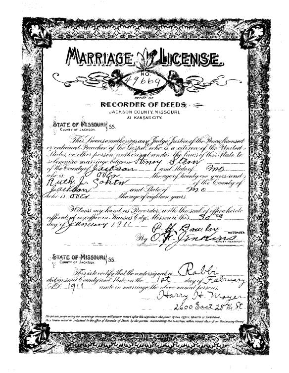 Ruth Cohen marriage license-page-001