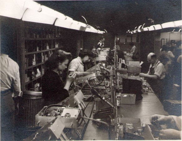 Thelma working at Western Electric during World War II