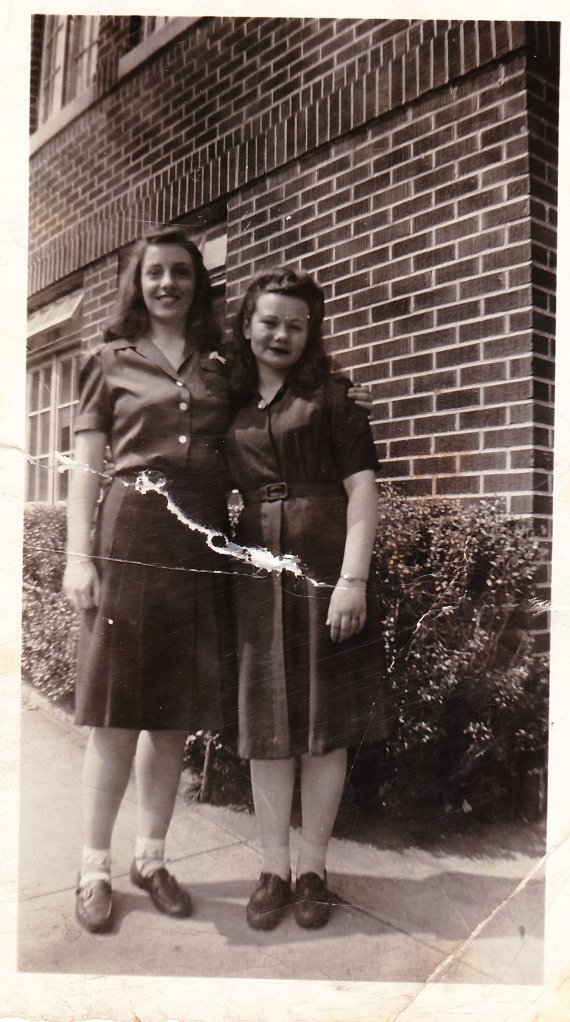 Thelma Seamon visited by her cousin Teddy Schwartz