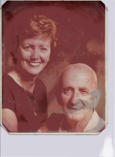 Marjorie and her father Stanley 1981