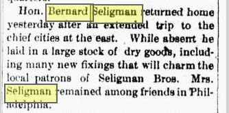 bernard trip back east 1889