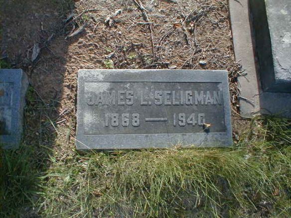 James L. Seligman headstone http://www.findagrave.com/cgi-bin/fg.cgi?page=gr&GSln=Seligman&GSiman=1&GScid=38062&GRid=114937292&