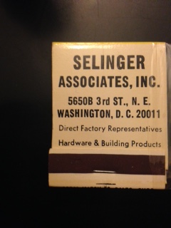 Selinger matches cover