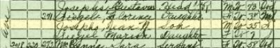 Gustavus Josephs 1920 census