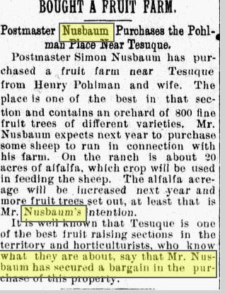 Santa Fe New Mexican, September 28, 1899, p. 4