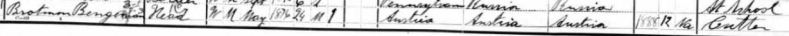 Bengeman Brotman 1900 US census