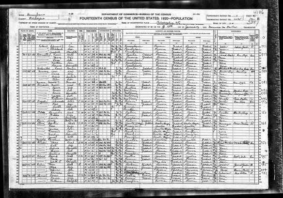 Moses Brotman 1920 US census Year: 1920; Census Place: Philadelphia Ward 32, Philadelphia, Pennsylvania; Roll: T625_1634; Page: 12B; Enumeration District: 1095; Image: 530