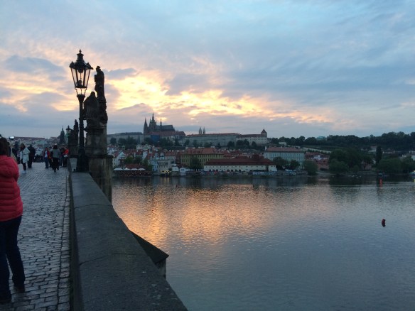 Sunset at the Charles Bridge, Prague