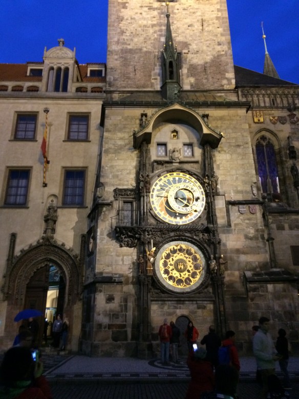 IMG_2468 Clock in Old Town at night Prague