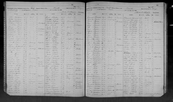 Mary Seligmann and Oscar Kornfeld 1892 NY census