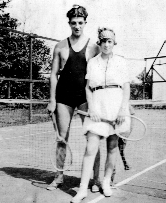 Mom and Dad at tennis
