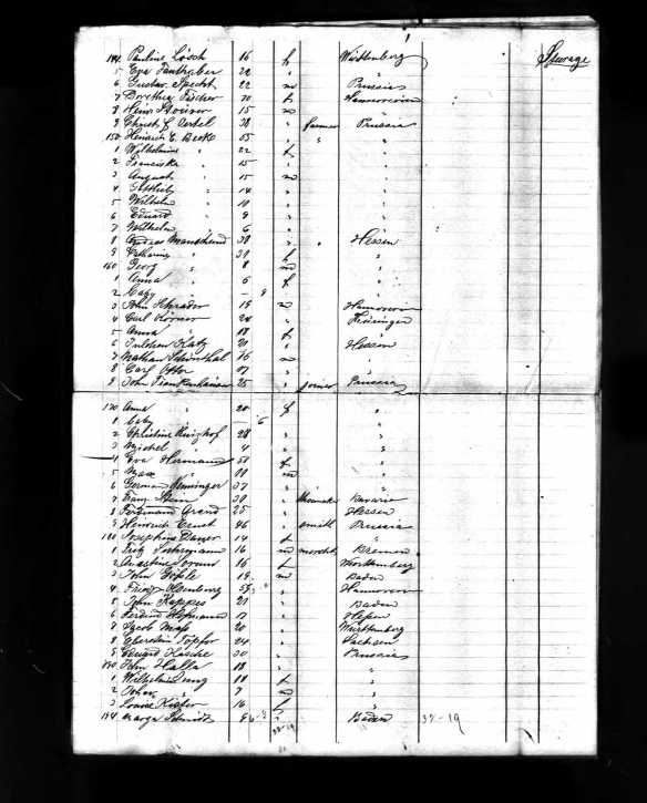 Nathan Schoenthal 1870 ship manifest line 167 Year: 1870; Arrival: New York, New York; Microfilm Serial: M237, 1820-1897; Microfilm Roll: Roll 332; Line: 1; List Number: 683