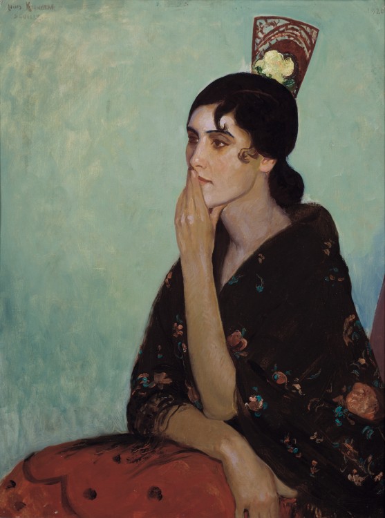 La Gitano by Louis Kronberg, about 1920, at the Isabella Stewart Gardner Museum, Boston