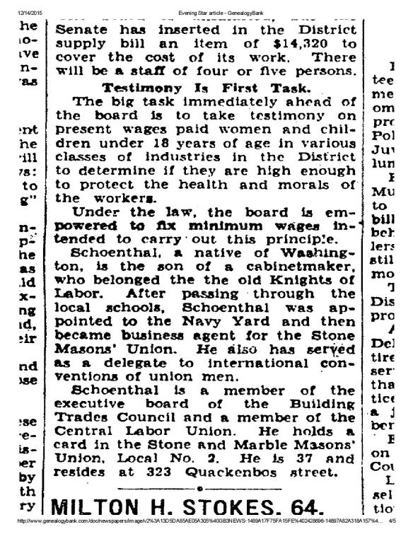 Arthur L Schoenthal to Wage Board 1937-page-004