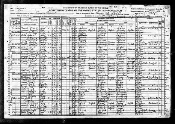 Jacob Miller with family 1920 census Year: 1920; Census Place: Tucson Ward 1, Pima, Arizona; Roll: T625_50; Page: 12A; Enumeration District: 97; Image: 876