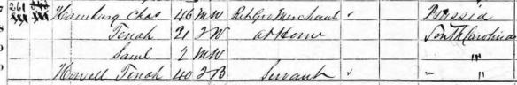 Charles Hamberg household 1870 US census Year: 1870; Census Place: Columbia, Richland, South Carolina; Roll: M593_1507; Page: 140B; Image: 287; Family History Library Film: 553006