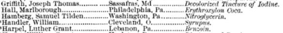 Class of 1890, Philadelphia College of Pharmacy Alumni Association Report, p. 194