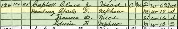 Samuel Hamberg's children 1920 census Year: 1920; Census Place: Camden Ward 12, Camden, New Jersey; Roll: T625_1024; Page: 5A; Enumeration District: 84; Image: 182