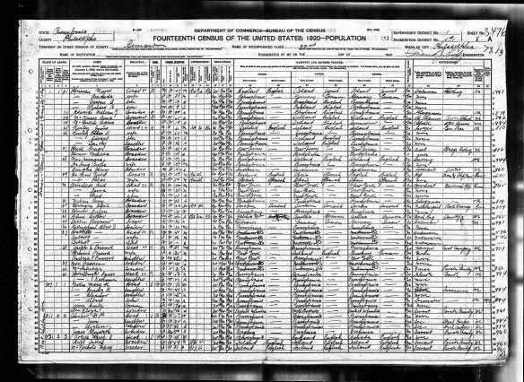 Meyer and Amanda Baer Herman 1920 census Year: 1920; Census Place: Philadelphia Ward 22, Philadelphia, Pennsylvania; Roll: T625_1623; Page: 8A; Enumeration District: 591; Image: 961