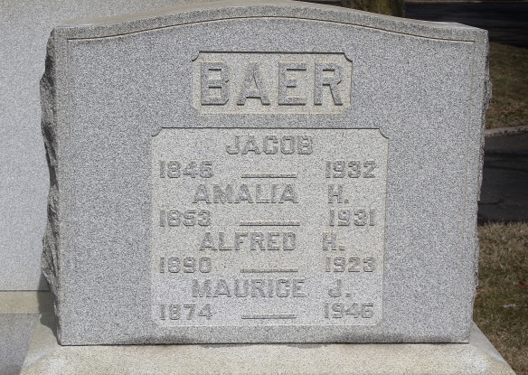 Baer headstone, Mt Sinai cemetery http://www.findagrave.com/cgi-bin/fg.cgi?page=pv&GRid=142568110&PIpi=135486843