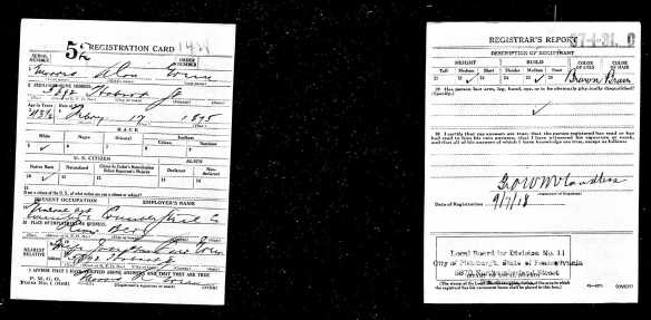 Morris A Green, World War I draft registration Registration State: Pennsylvania; Registration County: Allegheny; Roll: 1909239; Draft Board: 11