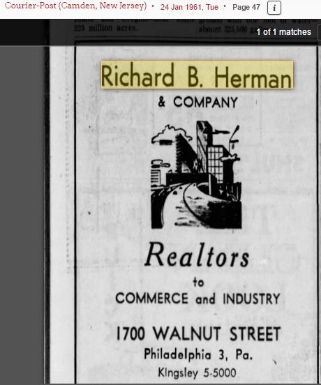 Richard B. Herman ad