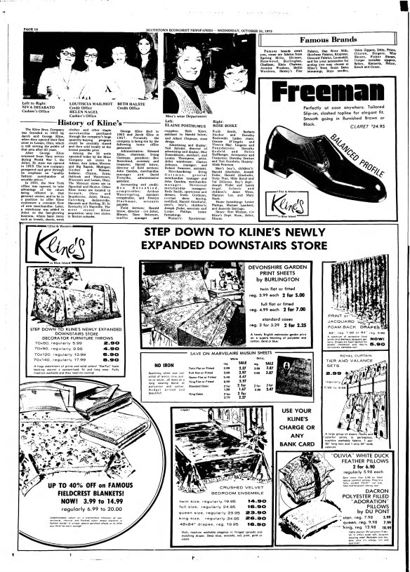 Suburbanite_Economist_Sun__Oct_28__1973_ article about Kline Bros
