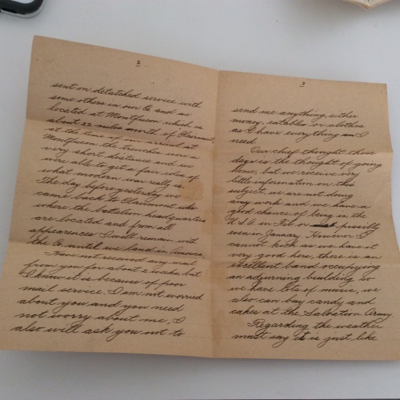 Frank December 8 1918 letter 2