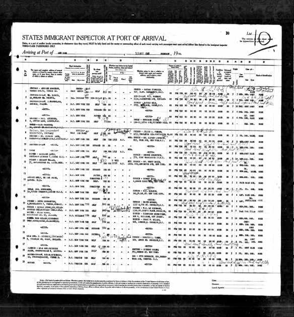 Paul, Marie, and Lore Lichter on 1940 ship manifest, lines 13-15 Ancestry.com. New York, Passenger Lists, 1820-1957 [database on-line]. Provo, UT, USA: Ancestry.com Operations, Inc., 2010. Original data: Passenger Lists of Vessels Arriving at New York, New York, 1820-1897. Microfilm Publication M237, 675 rolls. NAI: 6256867. Records of the U.S. Customs Service, Record Group 36. National Archives at Washington, D.C. Passenger and Crew Lists of Vessels Arriving at New York, New York, 1897-1957. Microfilm Publication T715, 8892 rolls. NAI: 300346